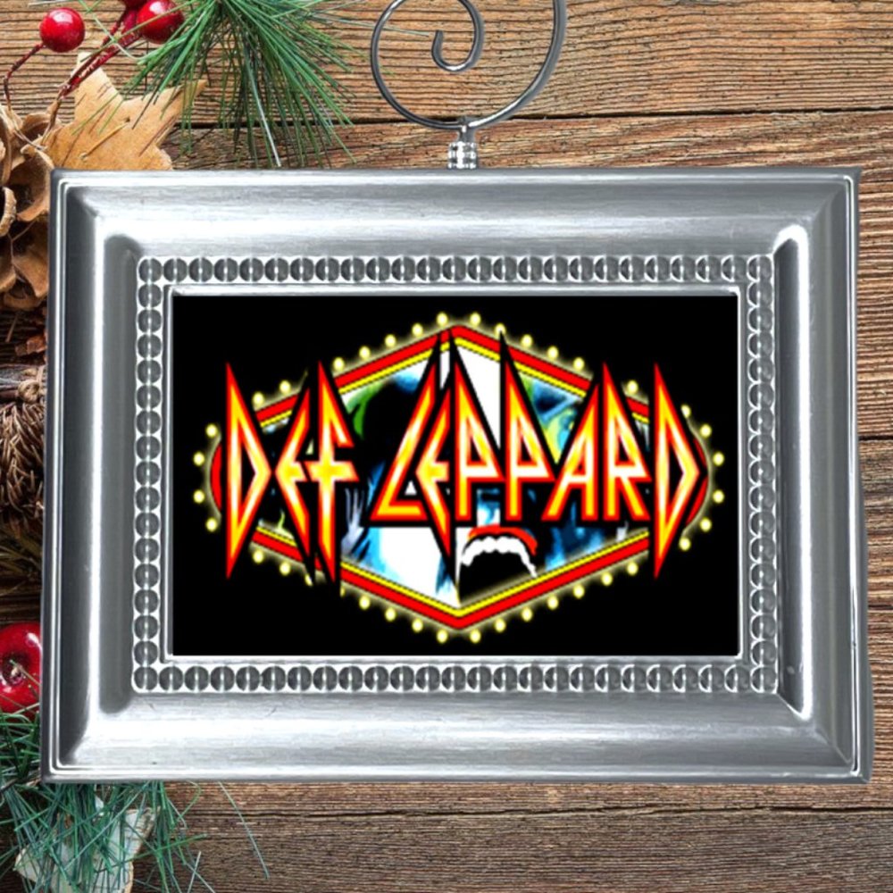 Def Leppard 80s Rock Band Christmas Tree Ornament